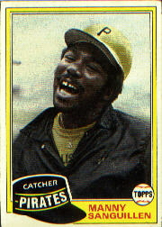 1981 Topps Baseball Cards      226     Manny Sanguillen